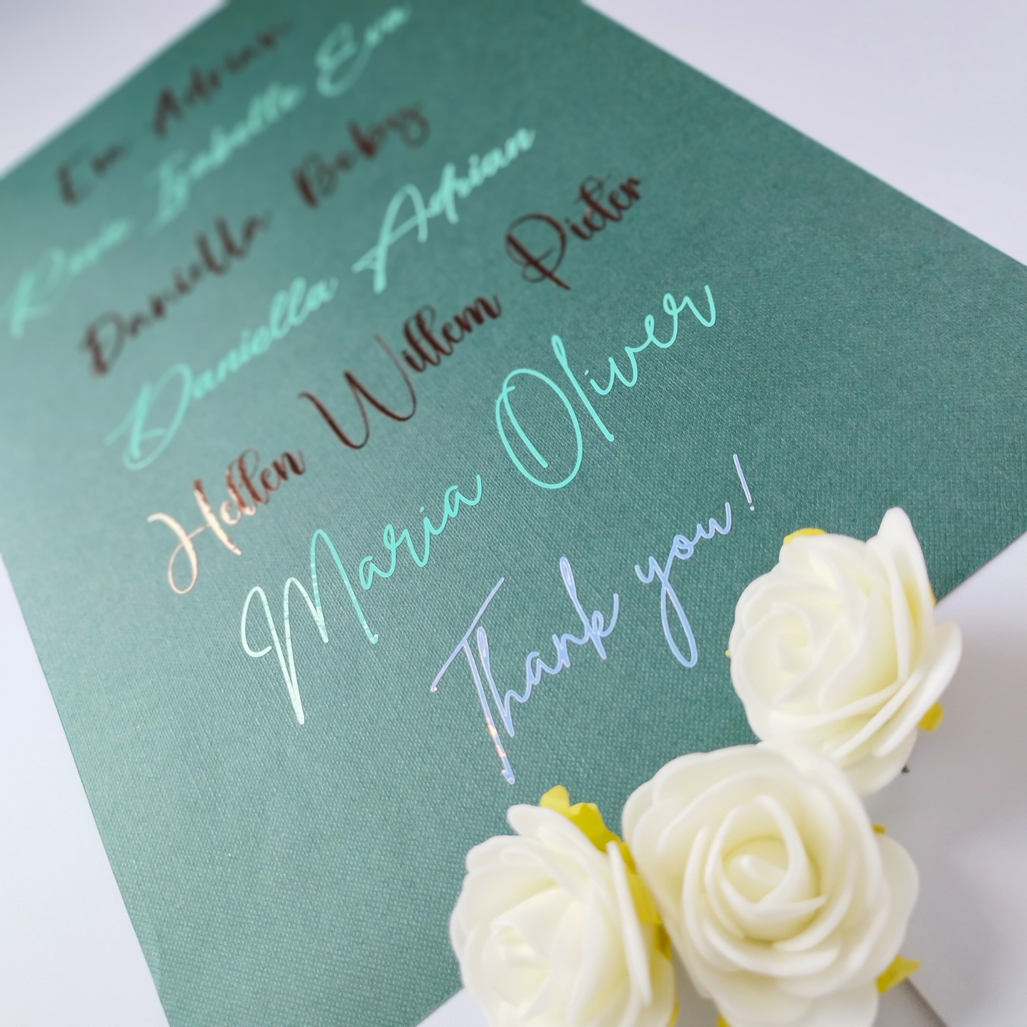 Weddings Handwritten Vinyl Name Stickers | Custom Decals for Acrylic Tags & Gift Boxes