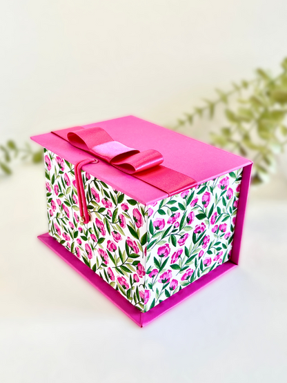 Ready To Go | Gift SET | Beautiful Pink Flowers Box & Mug Set