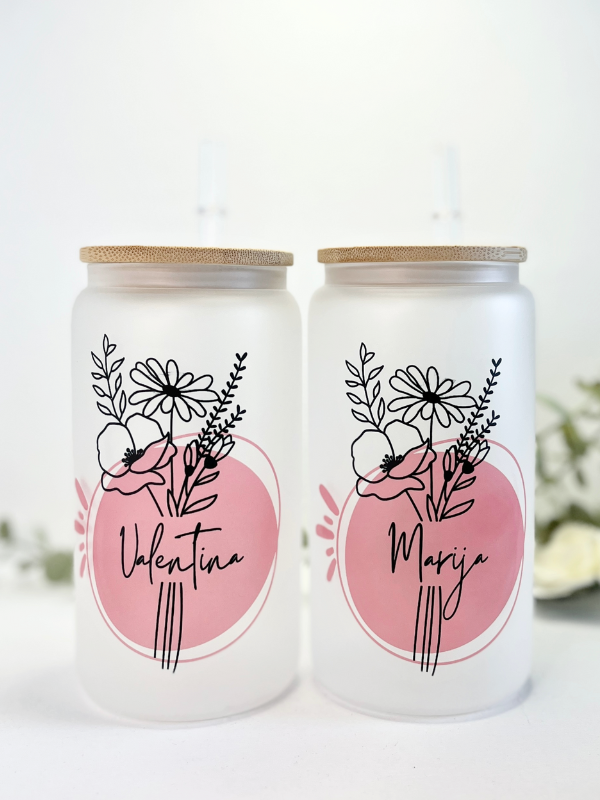 Personalise Now | Tumbler Gift | Elegant Blossom Personalised Tumblers