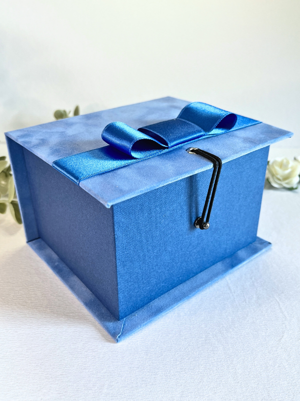 Ready To Go Box | Gift Box | Beautiful Elegant Blue Velvet Box