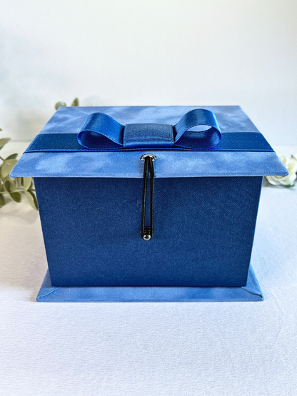 Ready To Go Box | Gift Box | Beautiful Elegant Blue Velvet Box