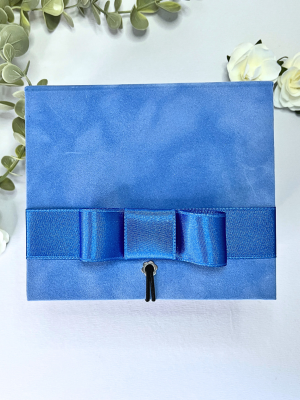 Ready To Go Box | Gift Box | Beautiful Elegant Blue Velvet Box