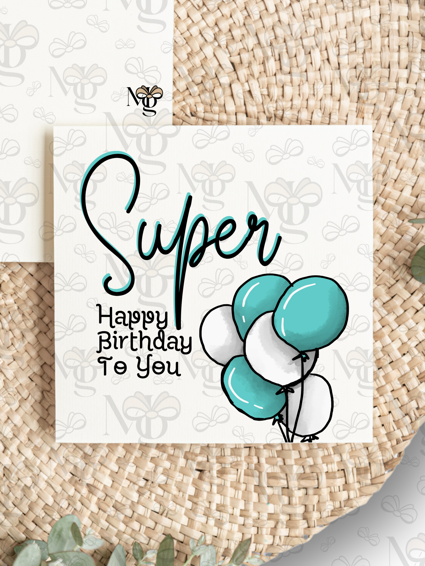 Designed Cards | Happy Birthday | Blue Balloons