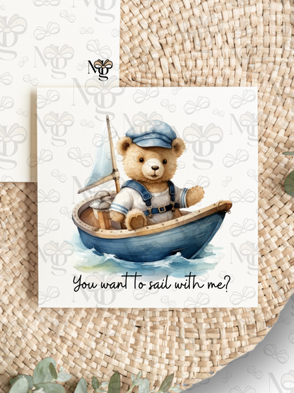 Designed Cards | Love | Ready To Sail Bear