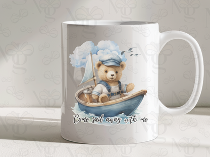 Designed Mugs | Love | Ready To Sail Bear with Cloud