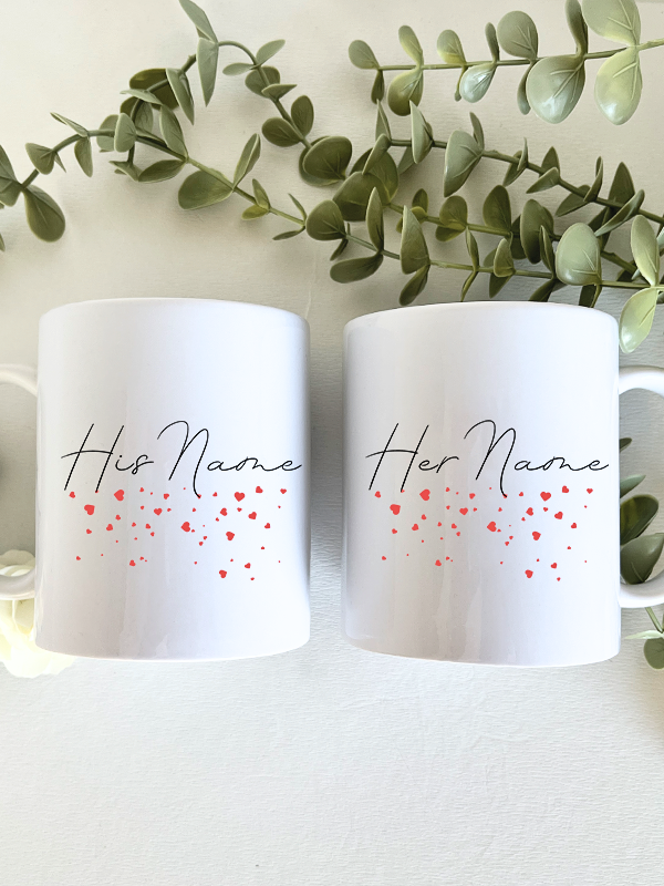 Personalise Now | Gift SET | For Him&Her Couple Mugs Set Box