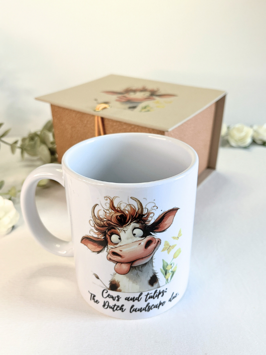 funny cow mug