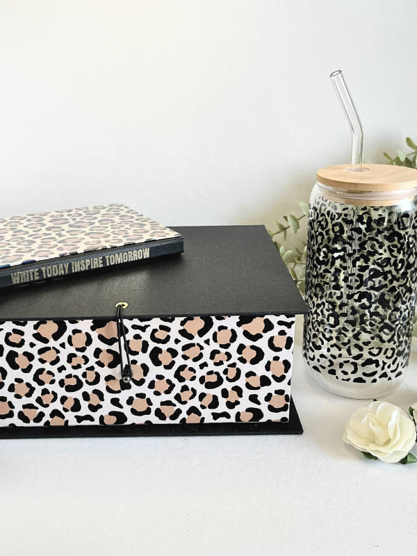 Ready To Go | Gift SET | Leopard Set Box | Tumbler | Notebook