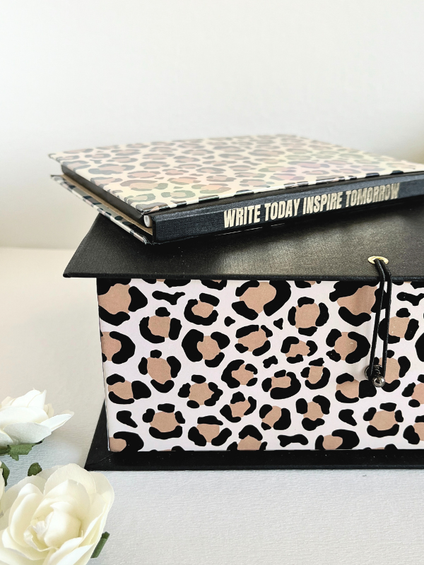 Ready To Go | Gift SET | Leopard Set Box | Tumbler | Notebook