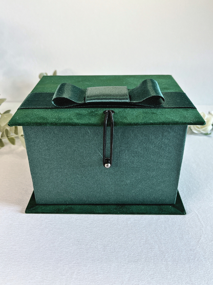 Ready To Go Box | Gift Box | Beautiful Elegant Green Velvet Box