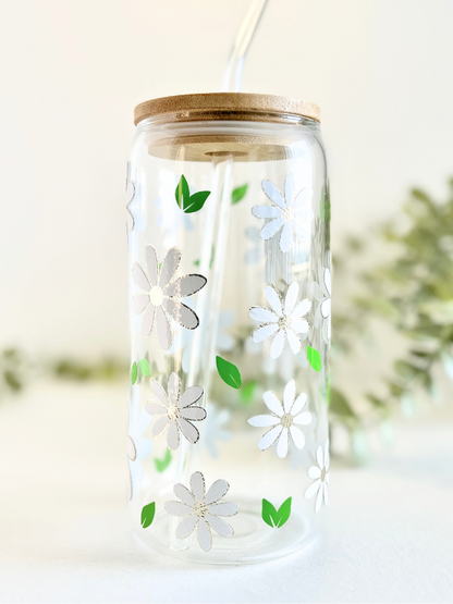 Personalise Now | Gift SET | Beautiful Mint Daisy Box & Tumbler Set