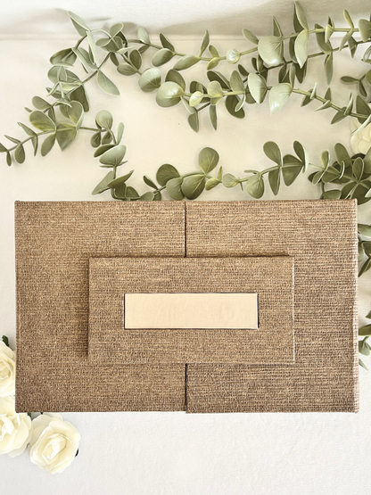 Ready To Go Box | Gift Box | Wooden Beige Box