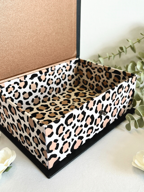 Ready To Go Box | Gift Box | Elegant Leopard Beige Box